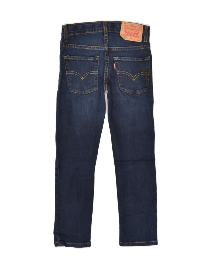 LEVI'S Girls 510 Skinny Jeans 7-8 Years W24 L22 Navy Blue Cotton | Vintage Levi's | Thrift | Second-Hand Levi's | Used Clothing | Messina Hembry 