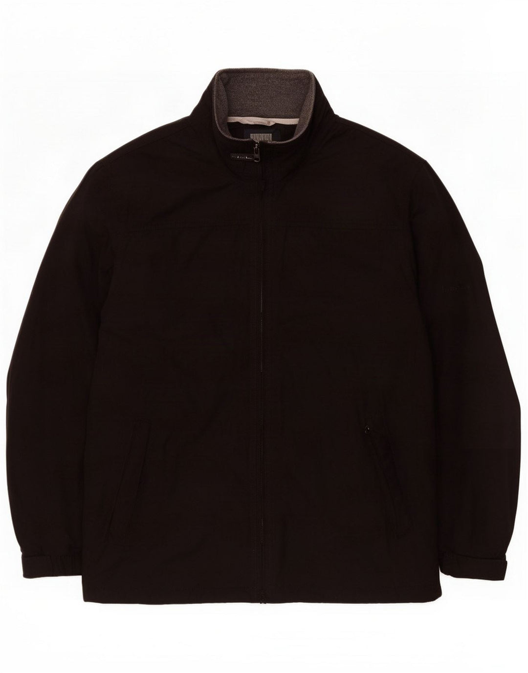 James Pringle Mens Windbreaker Jacket UK 38 Medium Black Polyester