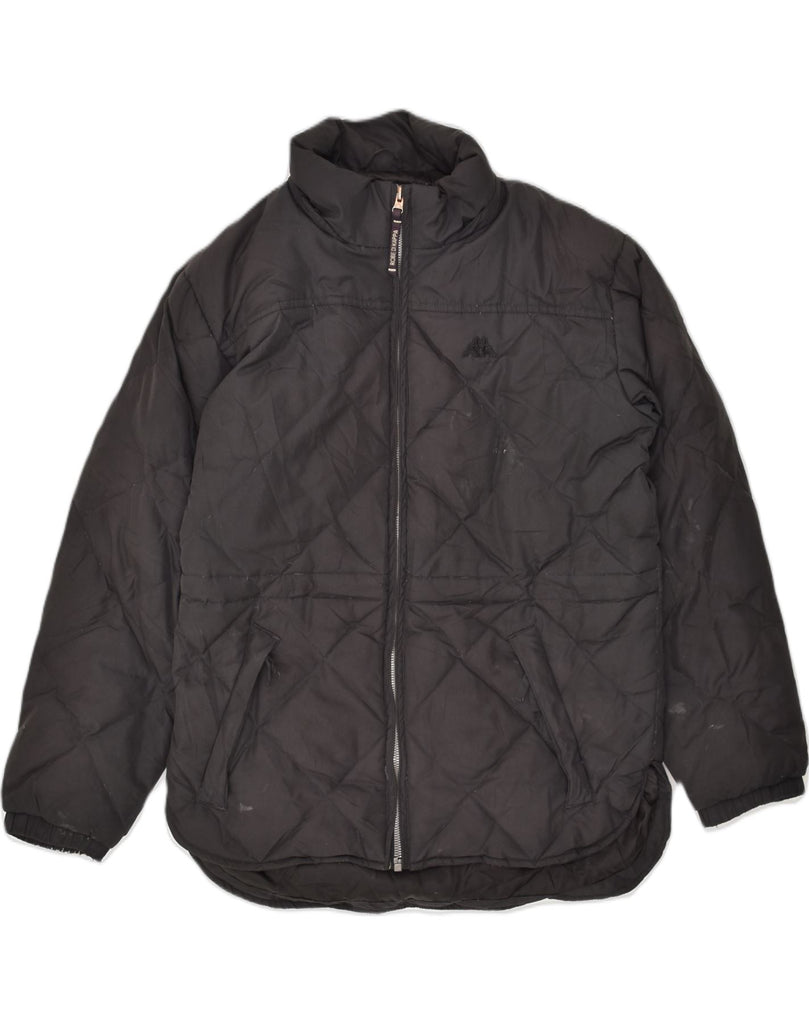 KAPPA Mens Padded Jacket UK 36 Small Black | Vintage Kappa | Thrift | Second-Hand Kappa | Used Clothing | Messina Hembry 