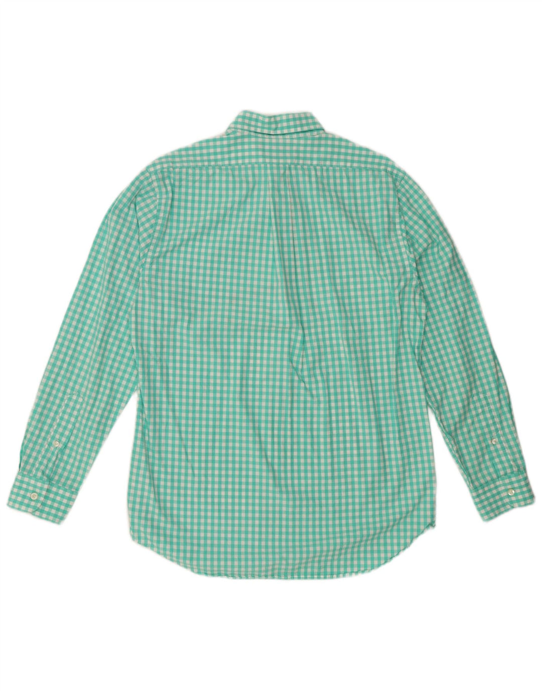 VINEYARD VINES Mens Slim Fit Shirt Medium Turquoise Gingham Cotton