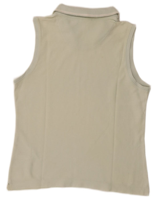 Nike Womens Sleeveless Polo Shirt US 4/6 Small Green Cotton