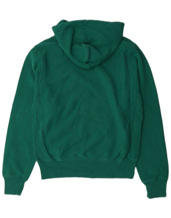 Champion Mens Reverse Weave Loose Fit Hoodie Jumper Small Green Cotton