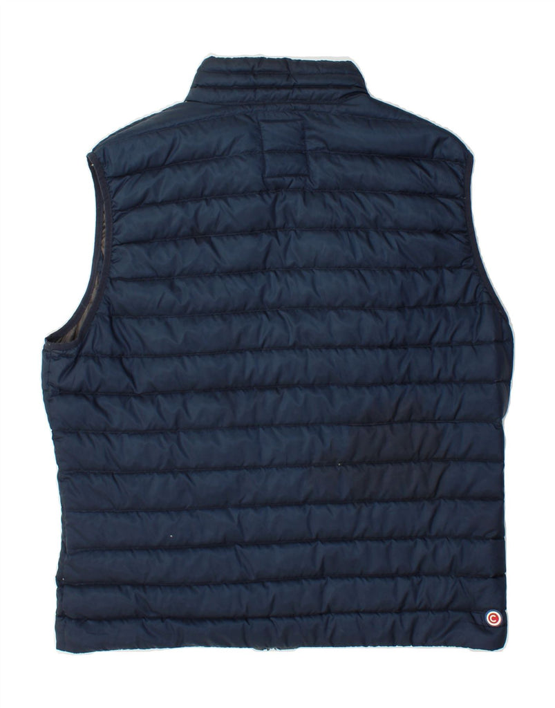 COLMAR Mens Padded Gilet IT 58 XL Navy Blue Polyester Vintage Colmar and Second-Hand Colmar from Messina Hembry 