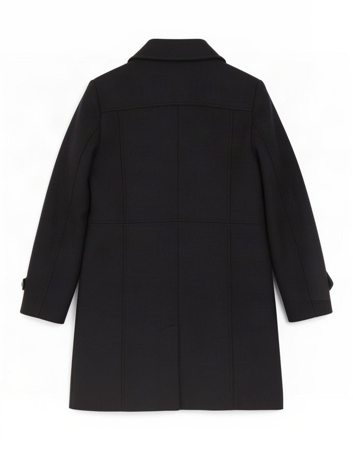Morgan Womens Full Zip Overcoat EU 40 Medium Navy Blue Wool