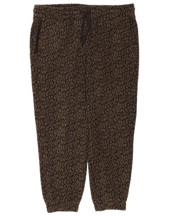 Marks & Spencer Womens Tracksuit Trousers Joggers UK 14 Large Khaki