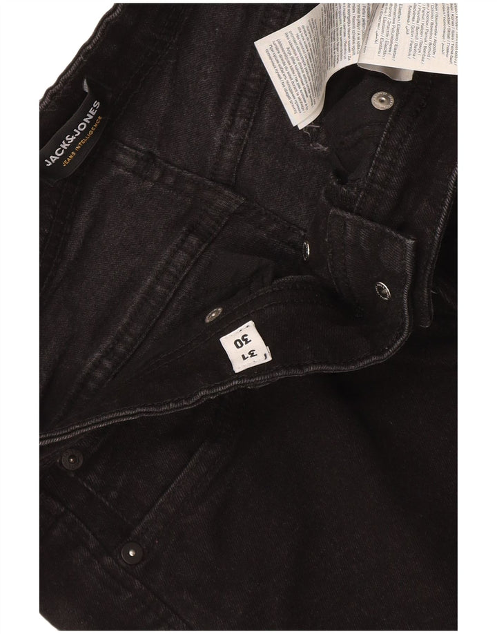 Jack & Jones Mens Slim Jeans W31 L30 Black Cotton