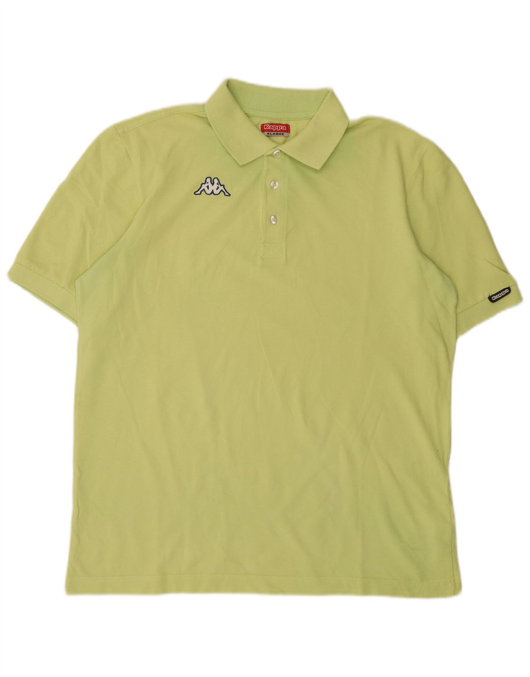 Kappa Mens Polo Shirt XL Green Cotton