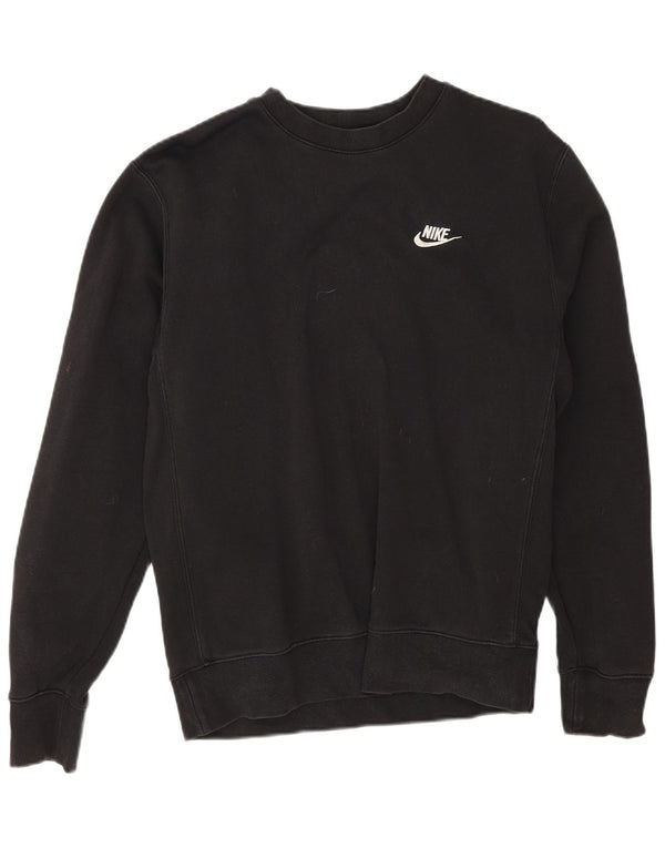 Nike Mens Loose Fit Sweatshirt Jumper Small Black Cotton