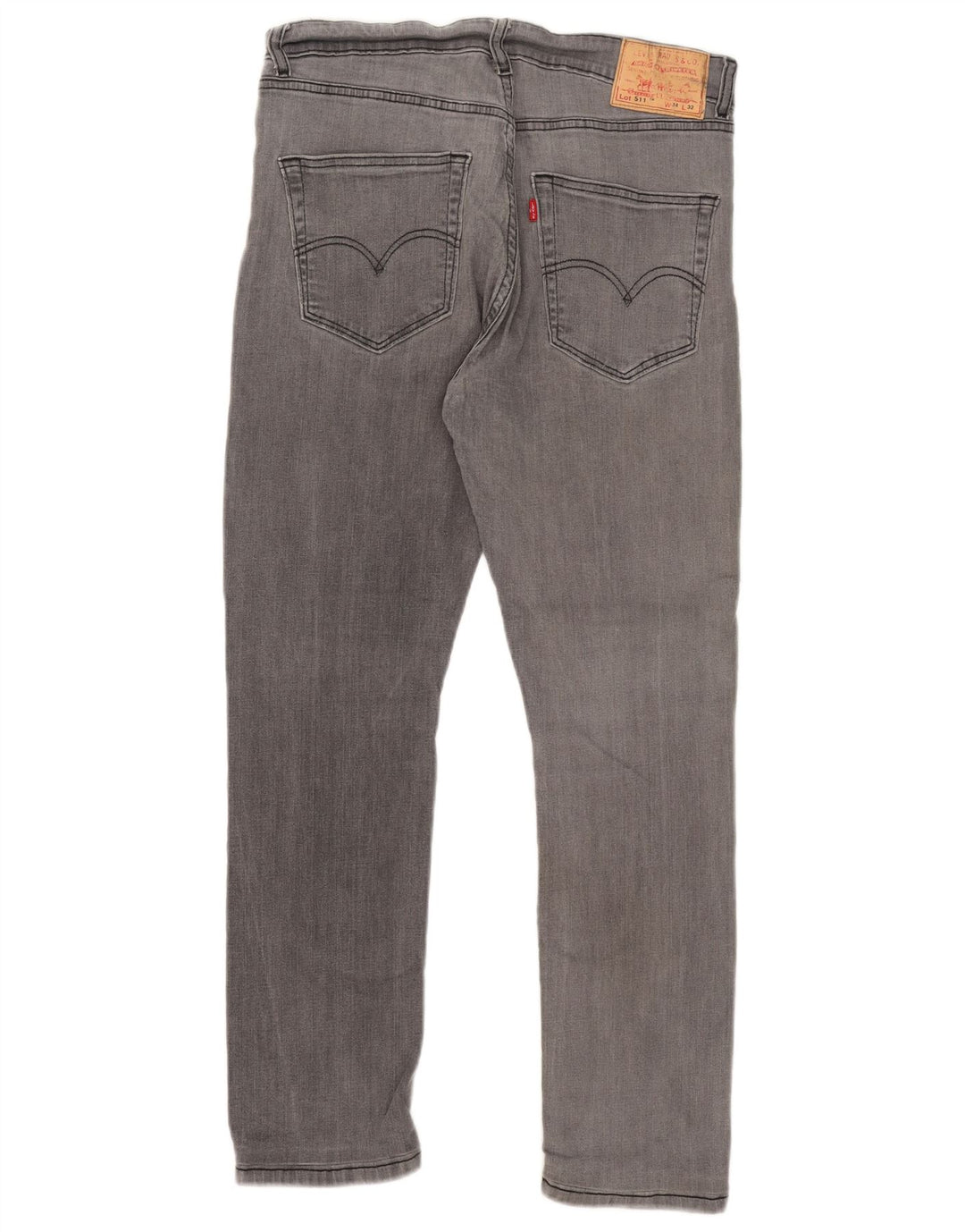 Levi's Mens 511 Slim Jeans W34 L28 Grey Cotton