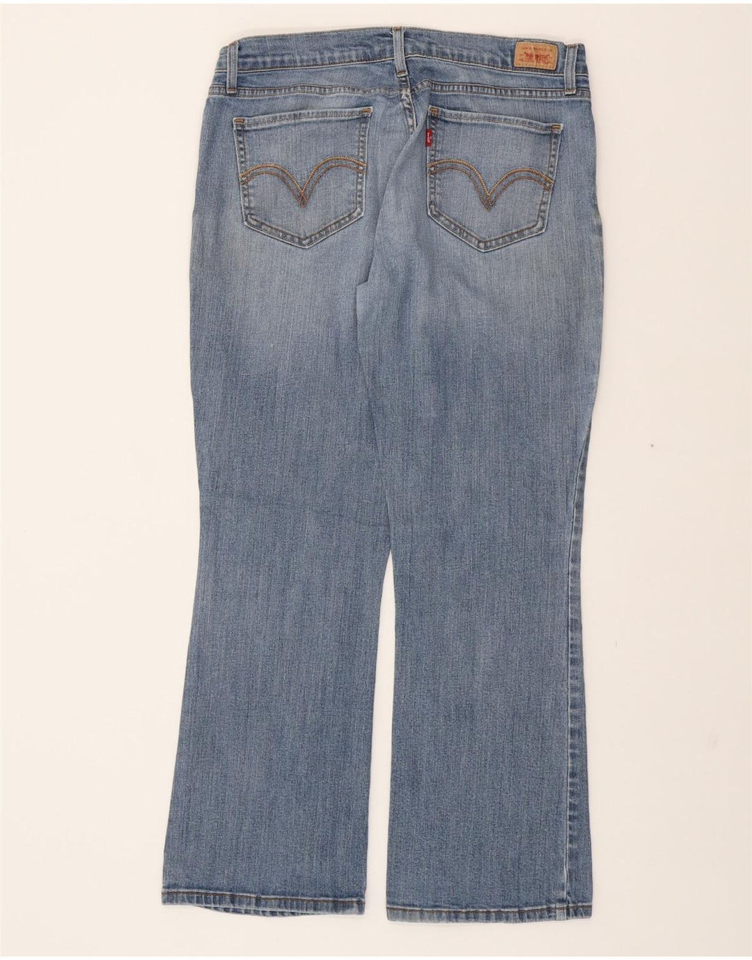 LEVI'S Womens 524 Super Low Bootcut Jeans US 13 Large W32 L29 Blue Cotton Vintage Levi's and Second-Hand Levi's from Messina Hembry 