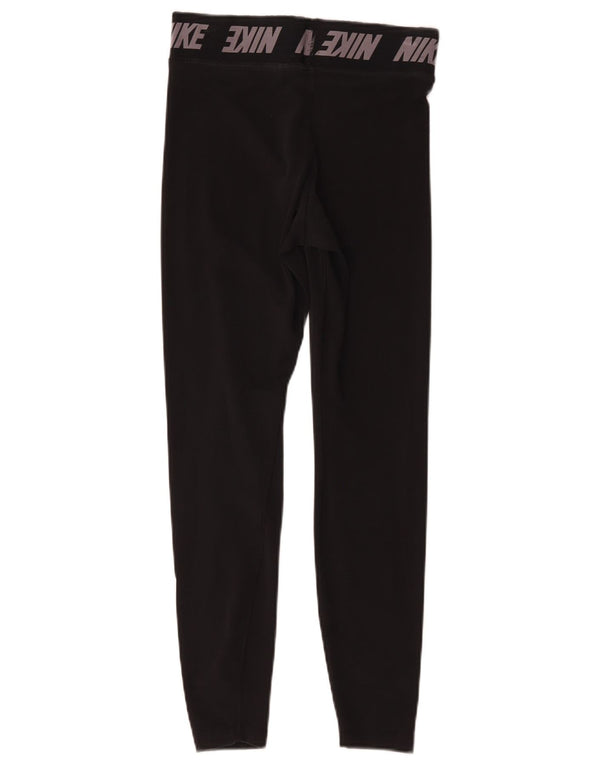 Nike Womens Graphic Leggings UK 8 Small Black