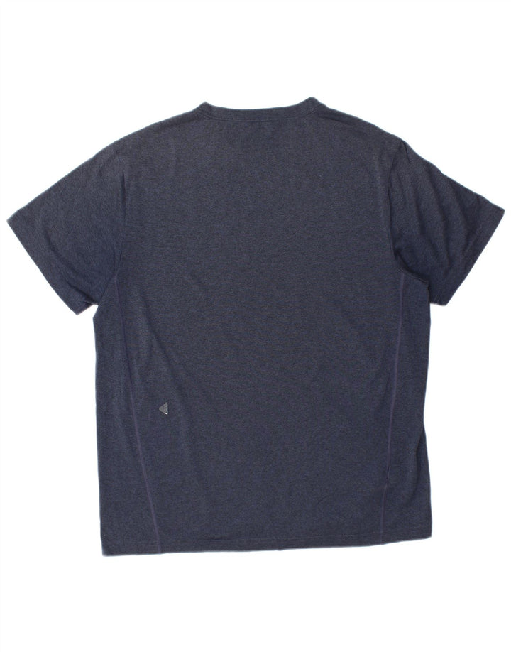 Eddie Bauer Mens T-Shirt Top Medium Navy Blue Polyester