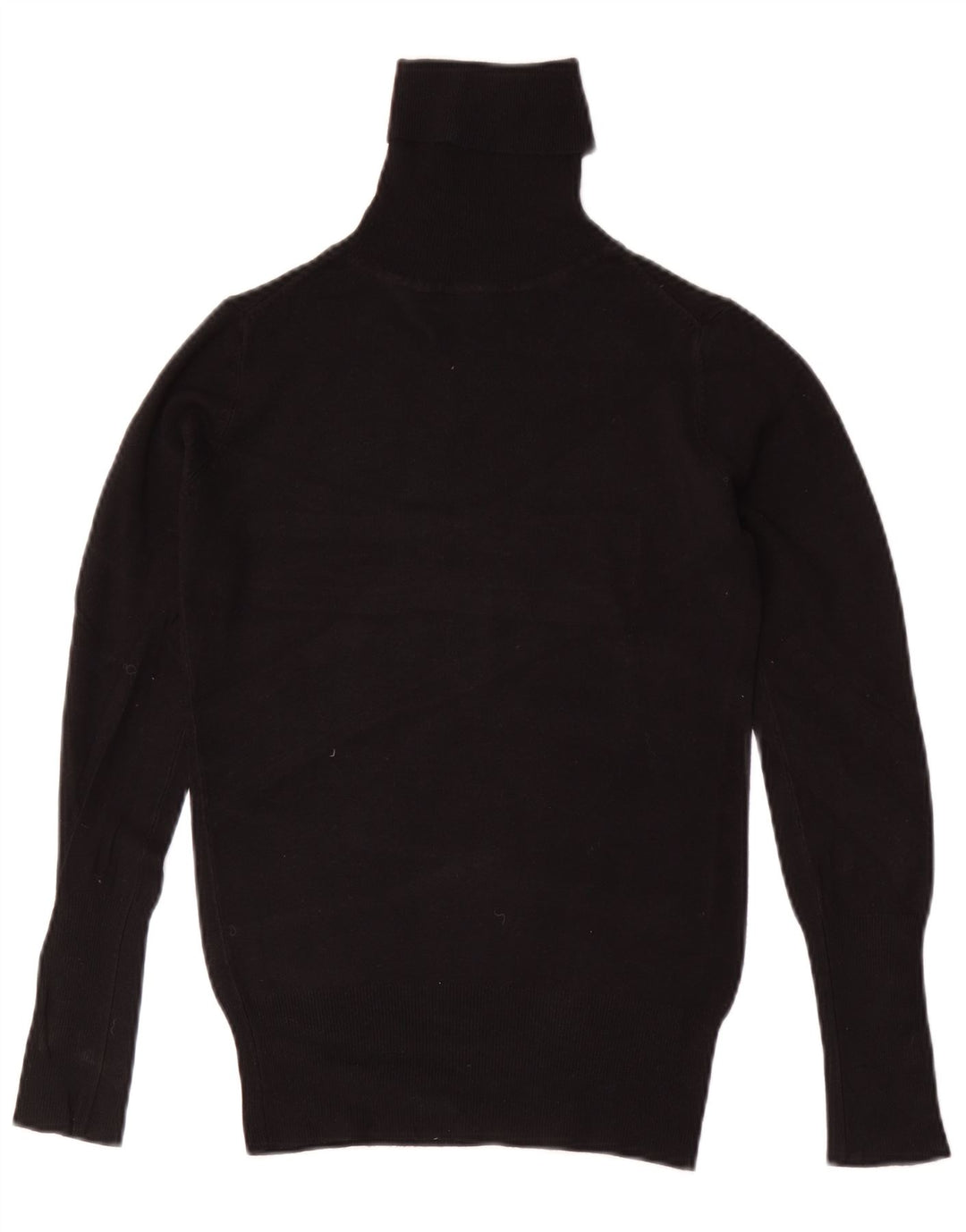 Zara Womens Roll Neck Jumper Sweater UK 10 Small Black