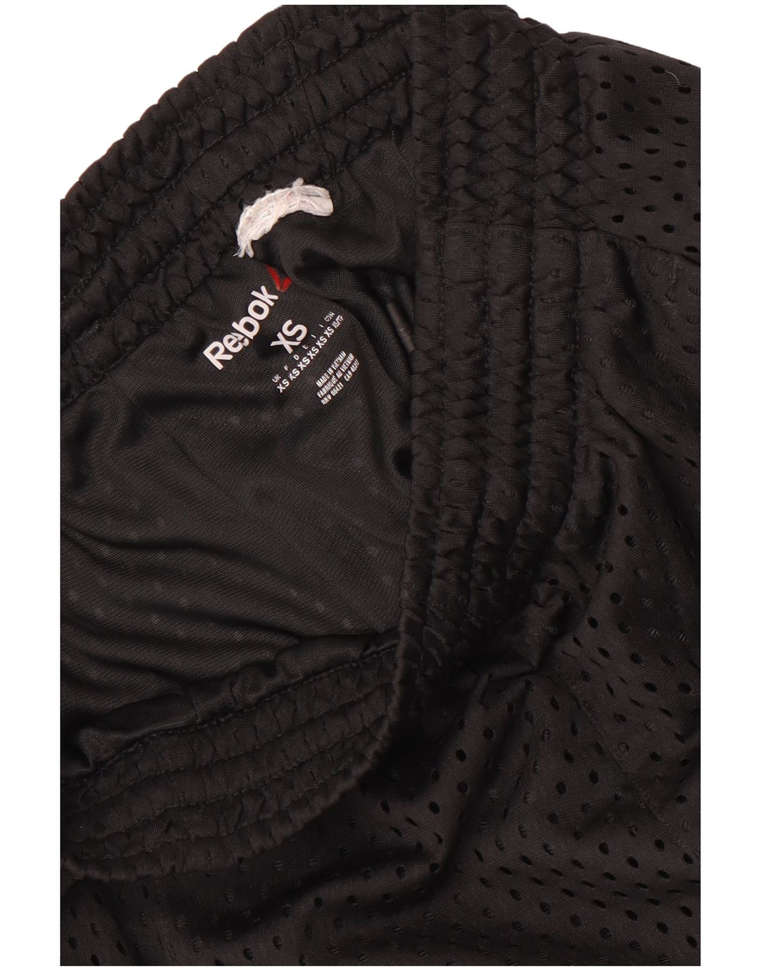 REEBOK Mens Sport Shorts XS  Black Striped
