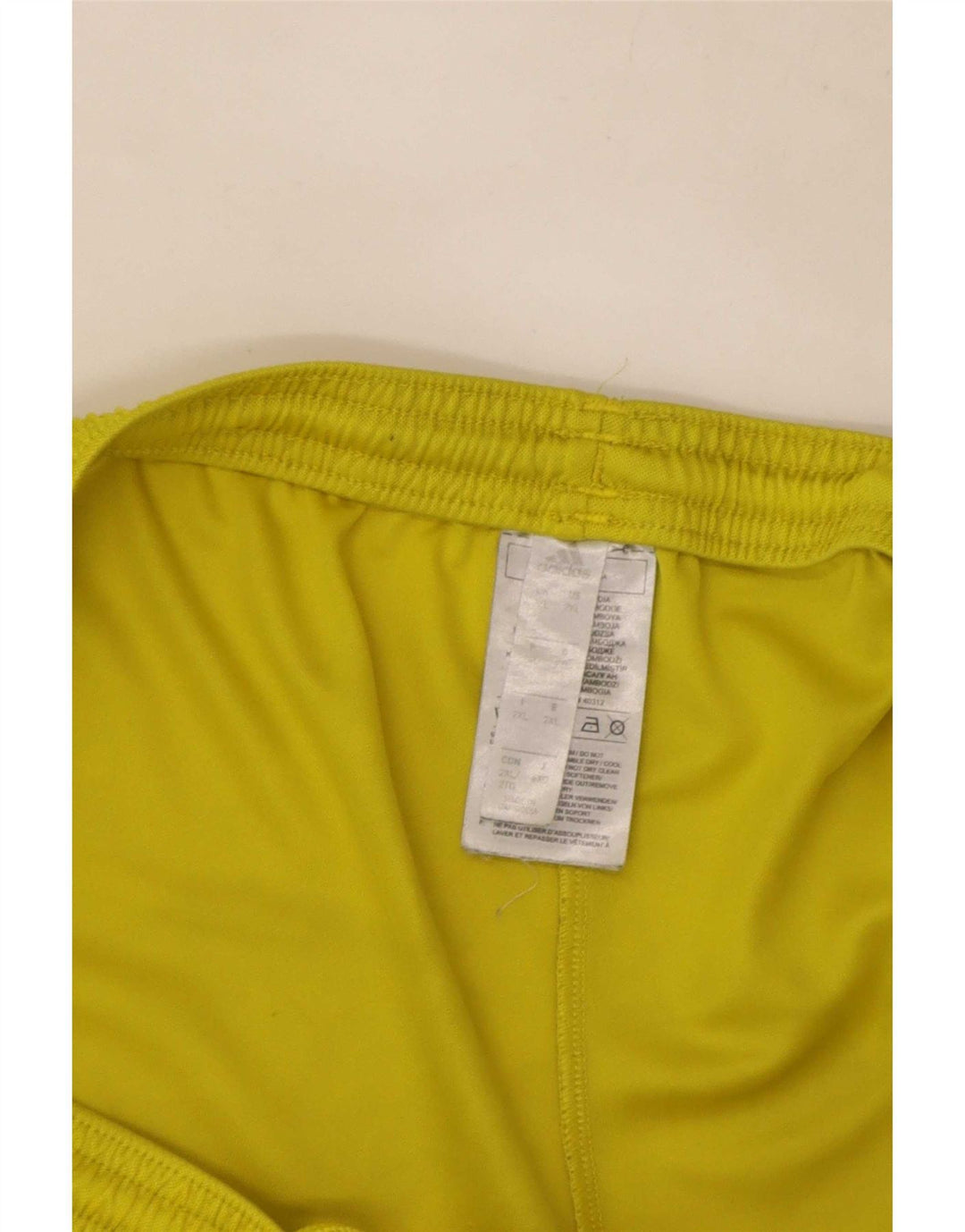 Adidas Mens Aeroready Sport Shorts 2XL Yellow Polyester