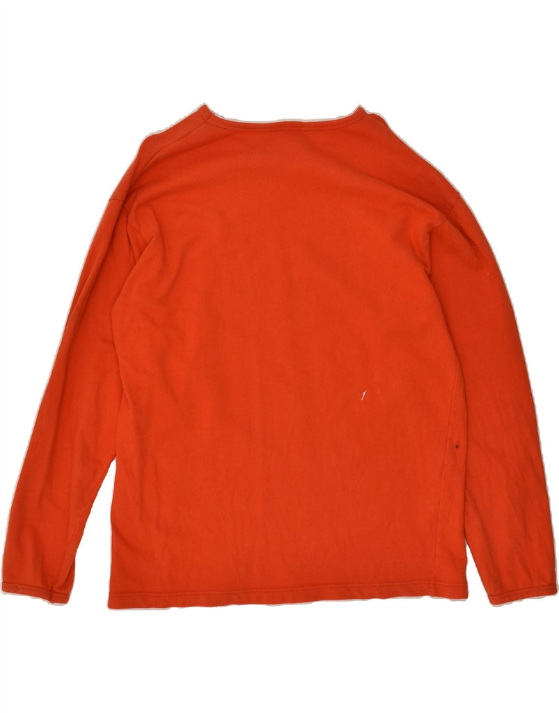 HUMMEL Mens Graphic Top Long Sleeve UK 40/42 Medium Orange | Vintage Hummel | Thrift | Second-Hand Hummel | Used Clothing | Messina Hembry 