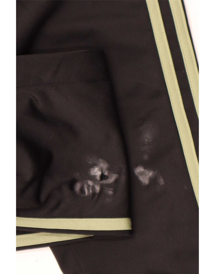 Adidas Boys Tracksuit Trousers 11-12 Years Black Polyester