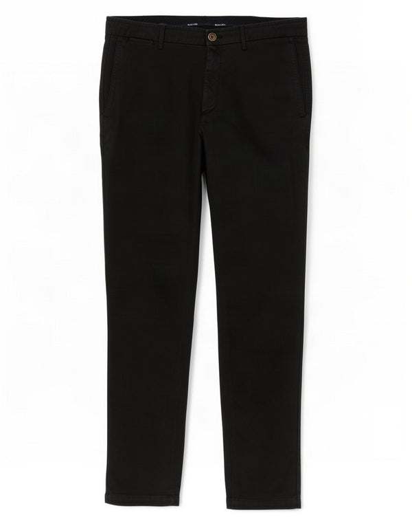 Massimo Dutti Mens Extra Sim Fit Chino Trousers EU 44 Large W34 L32 Black