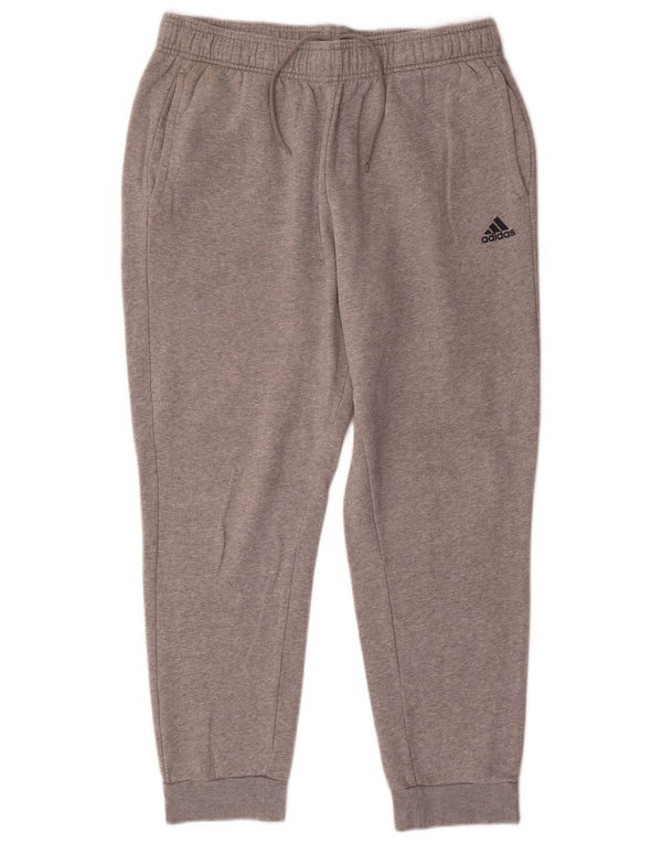 Adidas Mens Tracksuit Trousers Joggers UK 46/48 XL  Grey Cotton