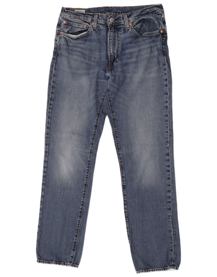 Levi's Mens Slim Jeans W34 L34 Blue Cotton