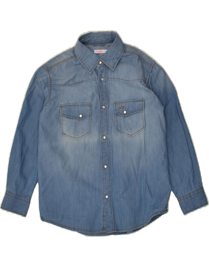 SUN68 Boys Denim Shirt 5-6 Years Blue Cotton | Vintage Sun68 | Thrift | Second-Hand Sun68 | Used Clothing | Messina Hembry 