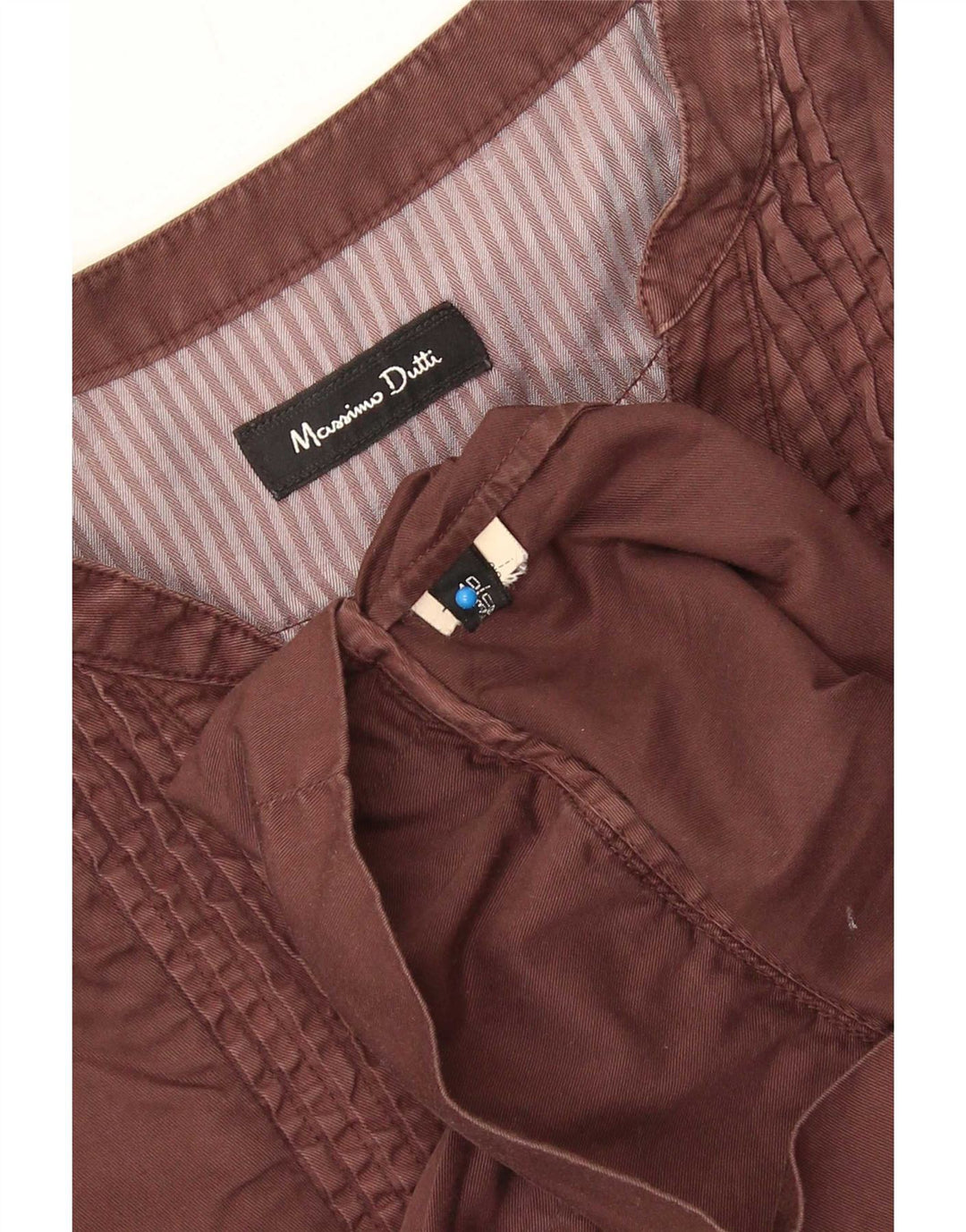 Massimo Dutti Womens 3/4 Sleeve Shift Dress EU 40 Medium Brown