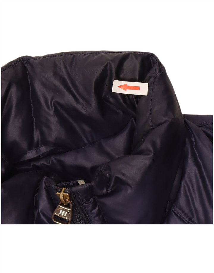 Henry Cottons Womens Padded Jacket IT 44 Medium Navy Blue Polyamide