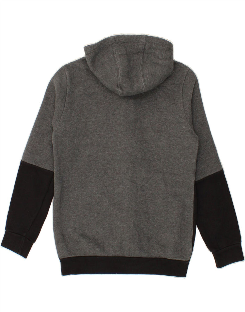 ADIDAS Boys Zip Hoodie Sweater 11-12 Years Grey Colourblock Cotton Vintage Adidas and Second-Hand Adidas from Messina Hembry 