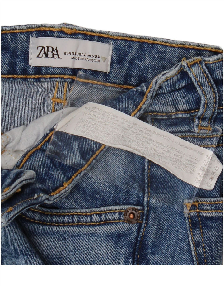 Zara Womens Bootcut Jeans EU 34 2XS W24 L25 Blue Cotton