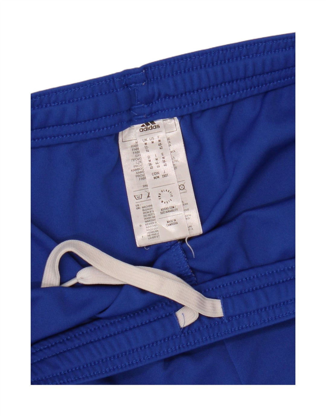 ADIDAS Boys Aeroready Sport Shorts 12-13 Years Blue Polyester