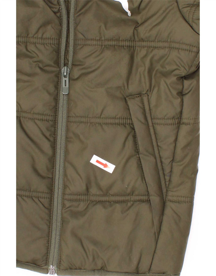 Puma Boys Graphic Padded Jacket 5-6 Years Khaki Polyester
