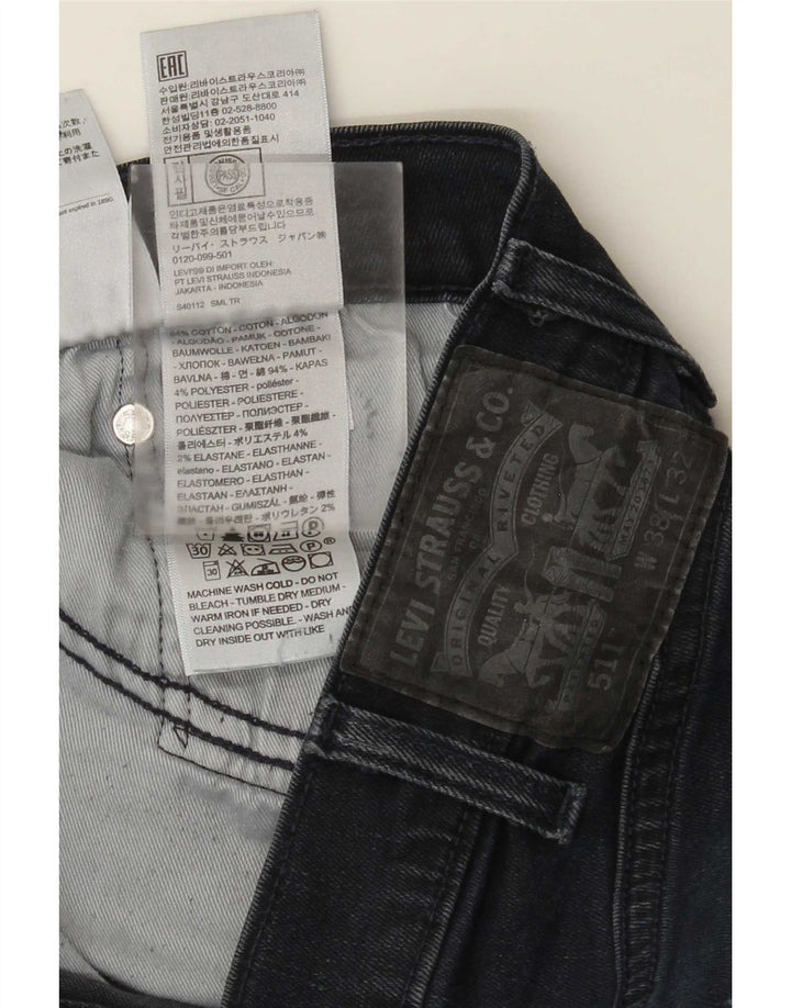 Levi's Mens 511 Slim Jeans W38 L32 Blue Cotton