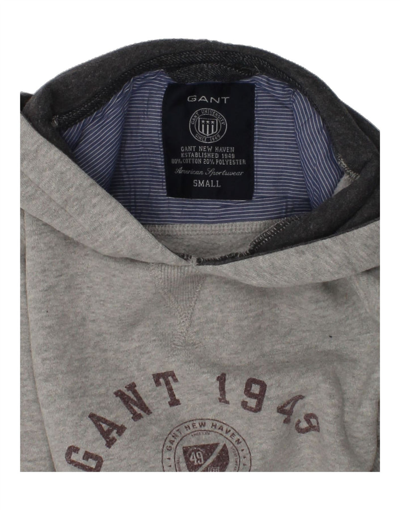 GANT Girls Graphic Hoodie Jumper 5-6 Years Small Grey Cotton | Vintage Gant | Thrift | Second-Hand Gant | Used Clothing | Messina Hembry 