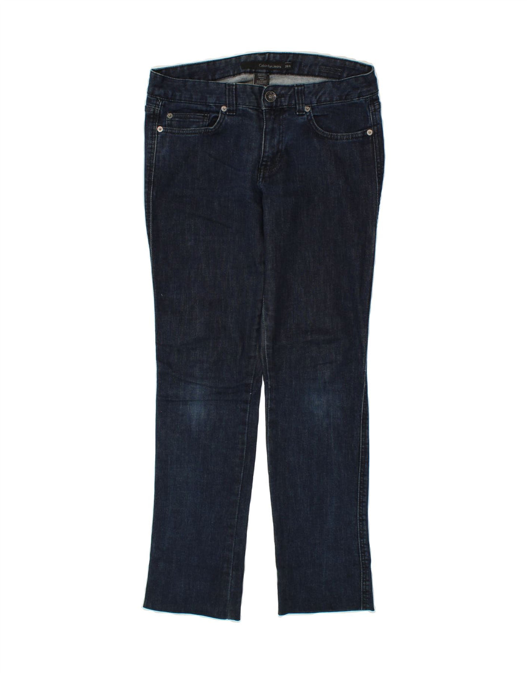 CALVIN KLEIN Womens Slim Jeans US 6 Medium W28 L29 Navy Blue Cotton Vintage Calvin Klein and Second-Hand Calvin Klein from Messina Hembry 