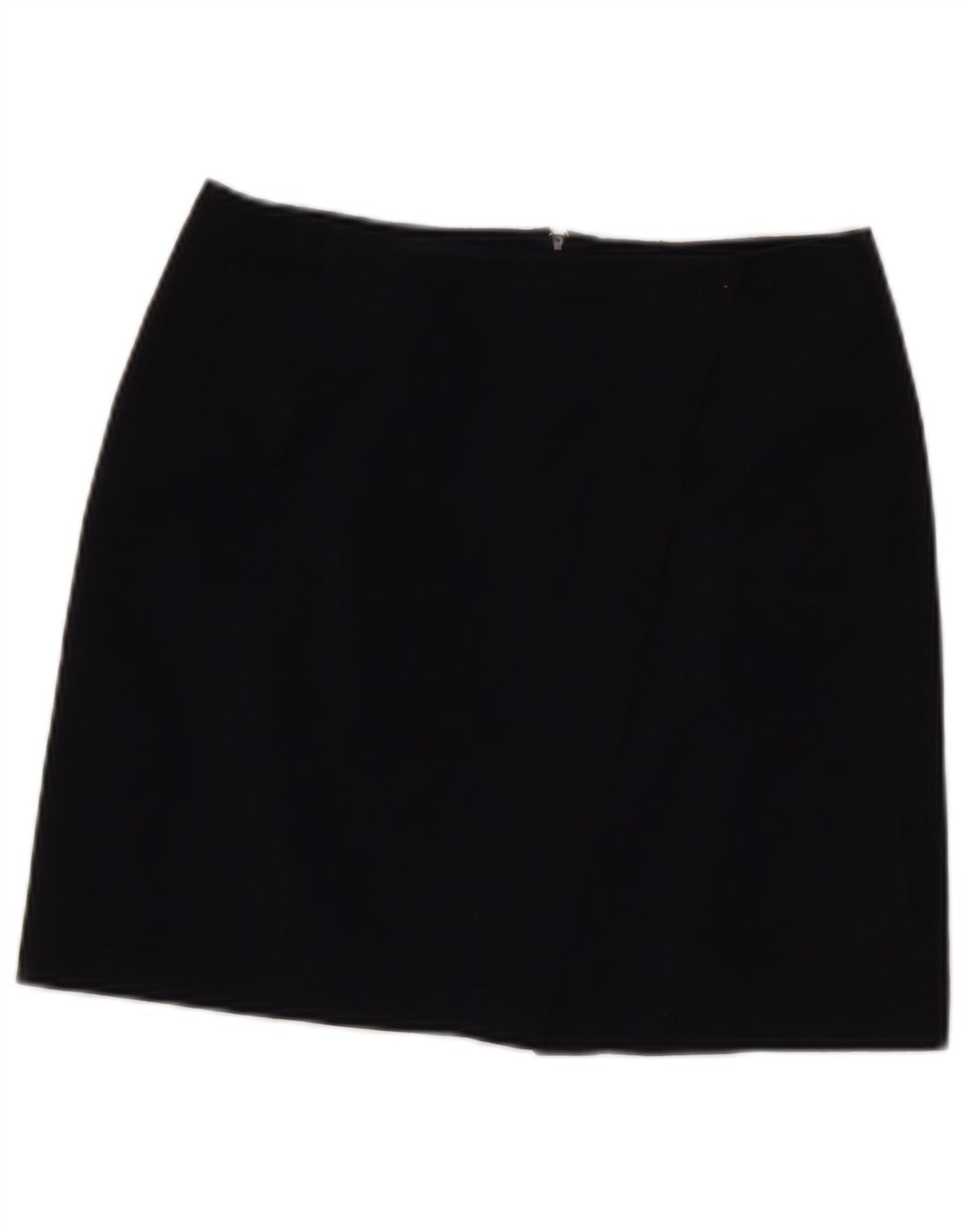 Benetton Womens Mini Skirt IT 44 Medium W28 Navy Blue Virgin Wool