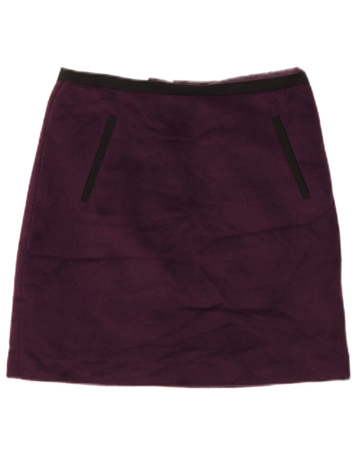 MARKS & SPENCER Womens Mini Skirt UK 10 Small W28  Purple Polyester