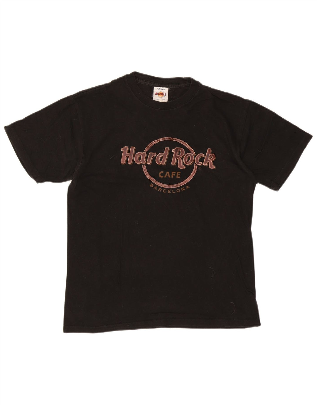 HARD ROCK CAFE Mens Barcelona Graphic T-Shirt Top Medium Black