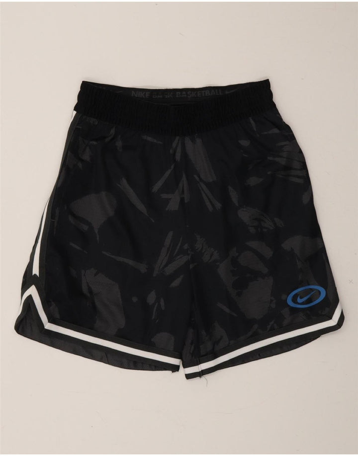 NIKE Mens Dri Fit Abstract Pattern Sport Shorts Small  Black Polyester Vintage Nike and Second-Hand Nike from Messina Hembry 