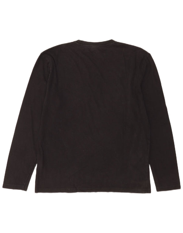 Levi's Mens Graphic Top Long Sleeve Large Black Cotton