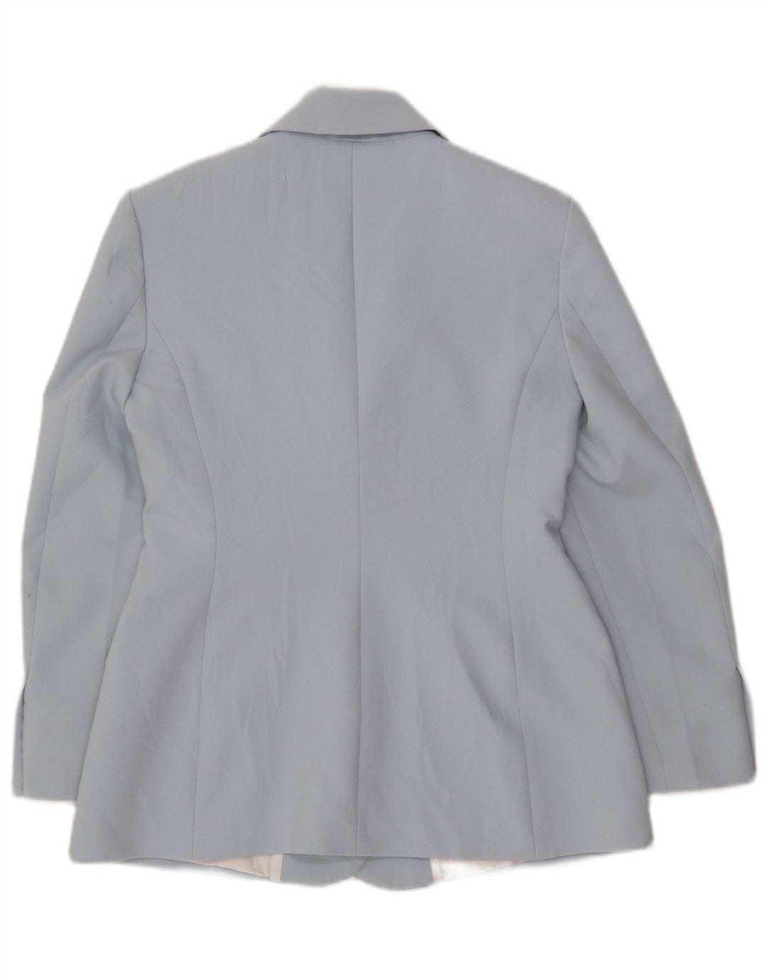Zara Womens 3 Button Blazer Jacket UK 12 Medium Blue Polyester