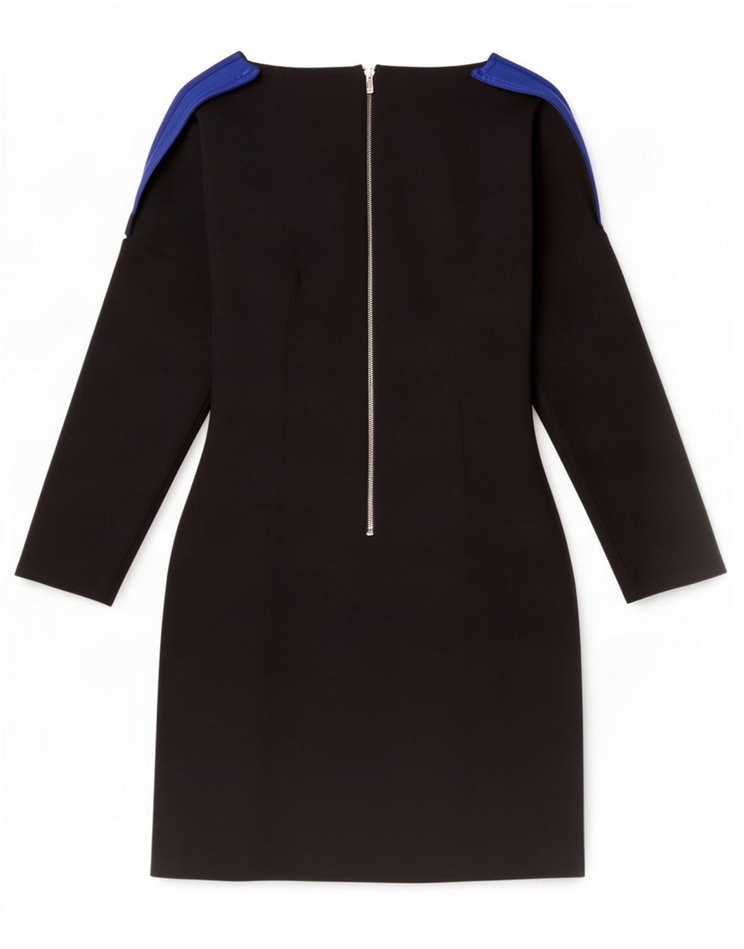 Benetton Womens Long Sleeve Sheath Dress UK 8 Small Black