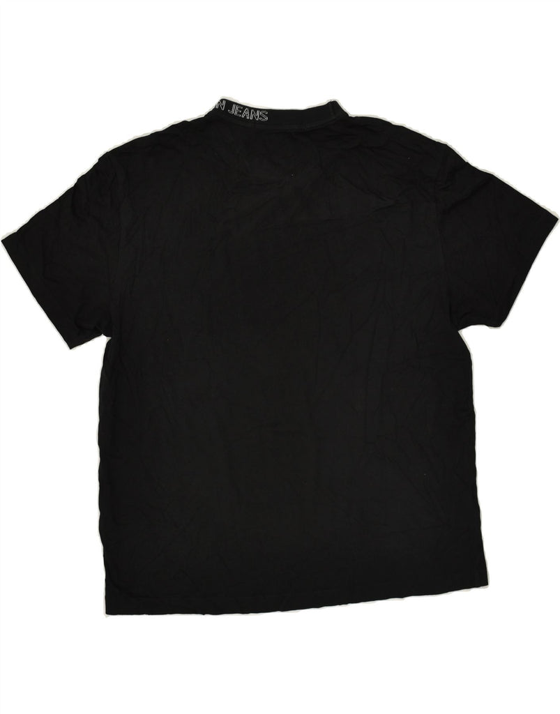 CALVIN KLEIN Mens Graphic T-Shirt Top Small Black Vintage Calvin Klein and Second-Hand Calvin Klein from Messina Hembry 