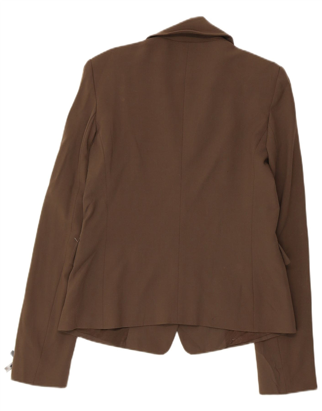 PATRIZIA PEPE Womens 2 Button Blazer Jacket IT 46 Large Brown Virgin Wool