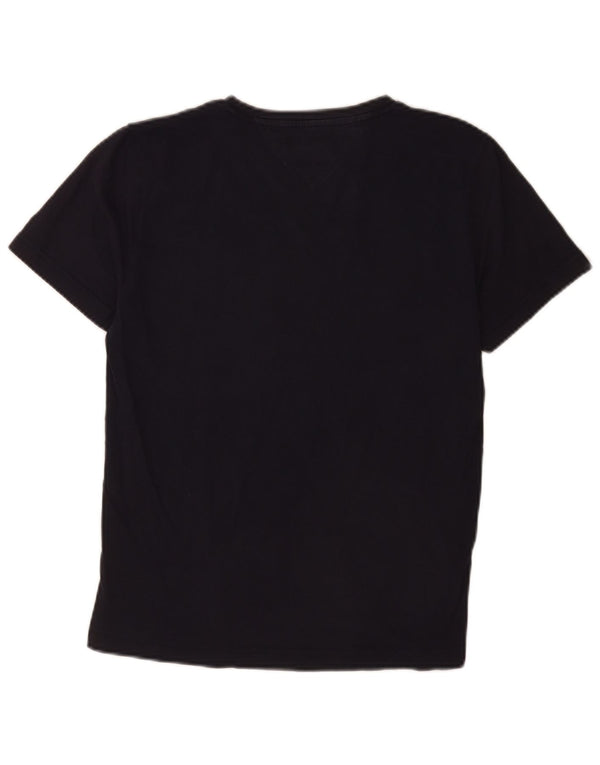 Tommy Hilfiger Mens Graphic T-Shirt Top Small Navy Blue Cotton