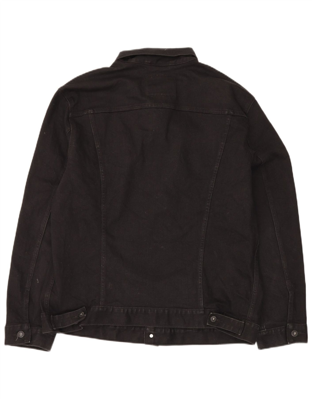 Levi's Mens Denim Jacket UK 44 2XL Black Cotton