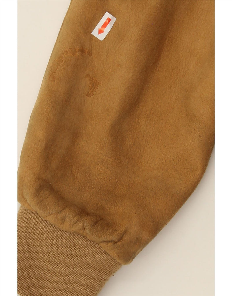 JACKPOT Womens Suede Jacket UK 12 Medium Brown Leather Vintage Jackpot and Second-Hand Jackpot from Messina Hembry 