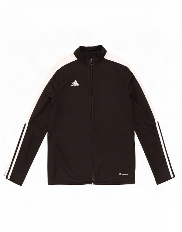 Adidas Womens Aeroready Tracksuit Top Jacket UK 16/18 Large Black