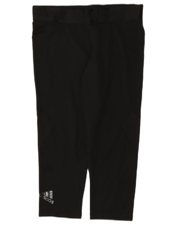 Adidas Womens Climacool Graphic Capri Leggings UK 12/14 Medium Black
