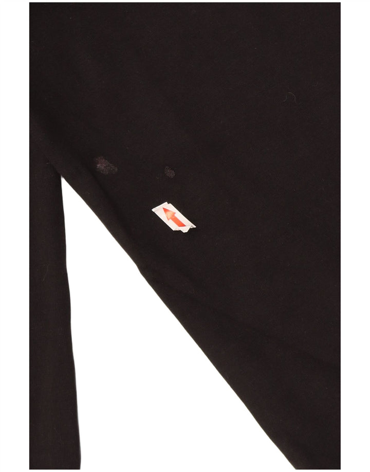 Zara Womens Tracksuit Trousers UK 12 Medium  Black Cotton