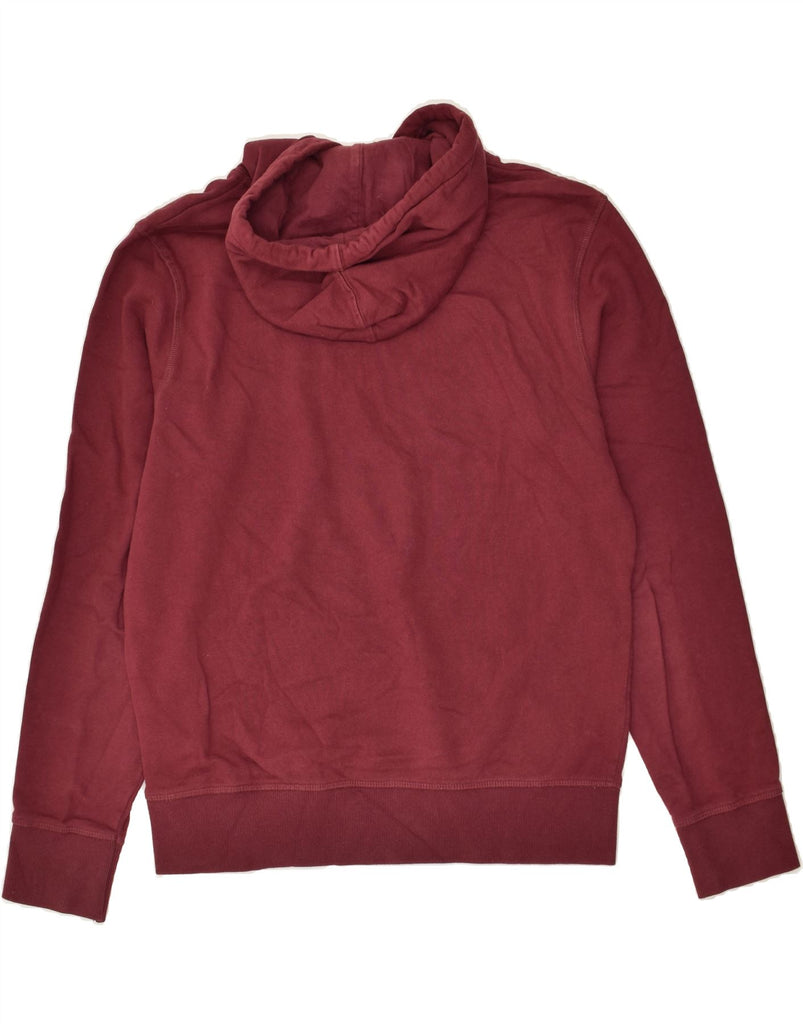 JACK & JONES Mens Graphic Hoodie Jumper Large Burgundy Cotton | Vintage Jack & Jones | Thrift | Second-Hand Jack & Jones | Used Clothing | Messina Hembry 